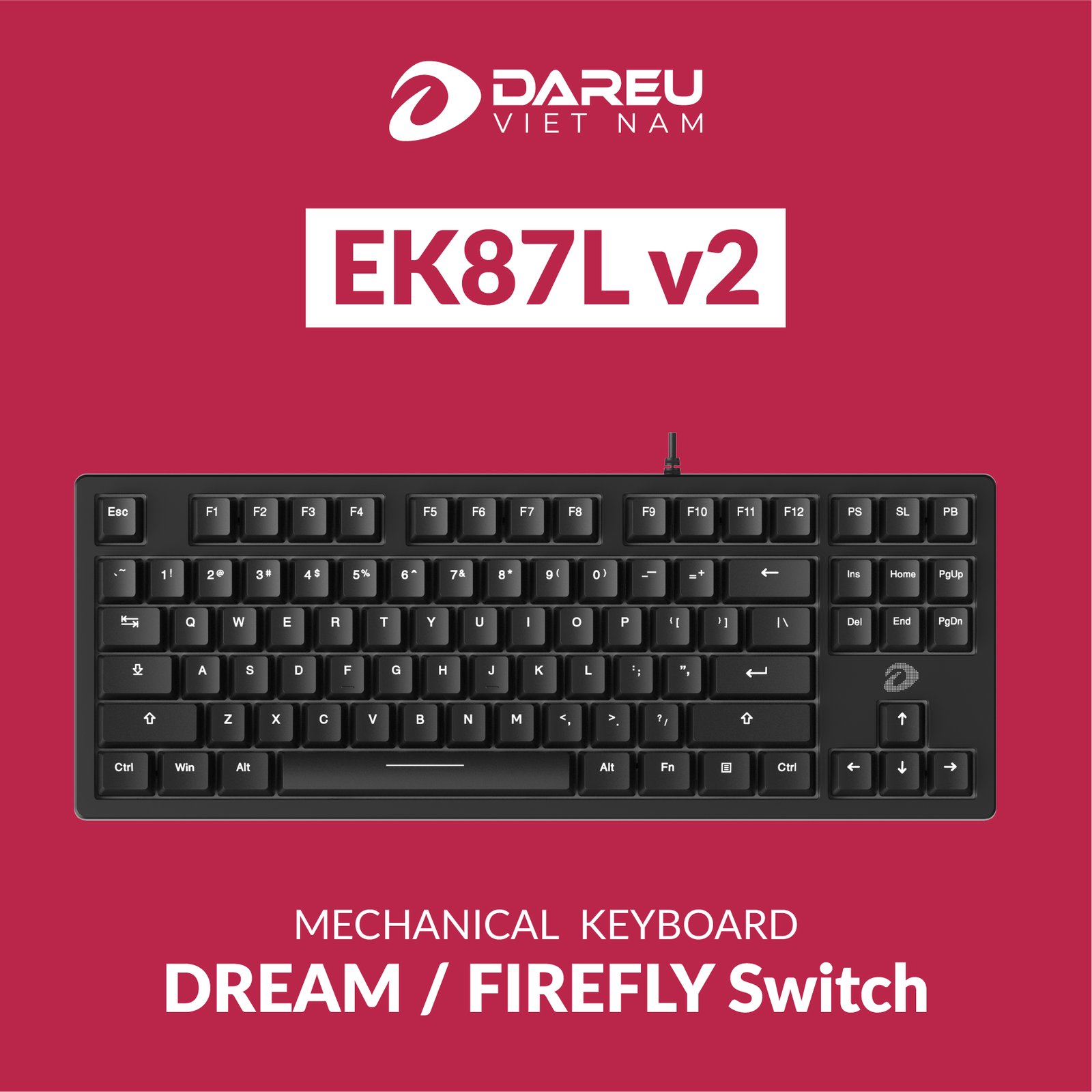 Bàn phím cơ Gaming DAREU EK87L v2