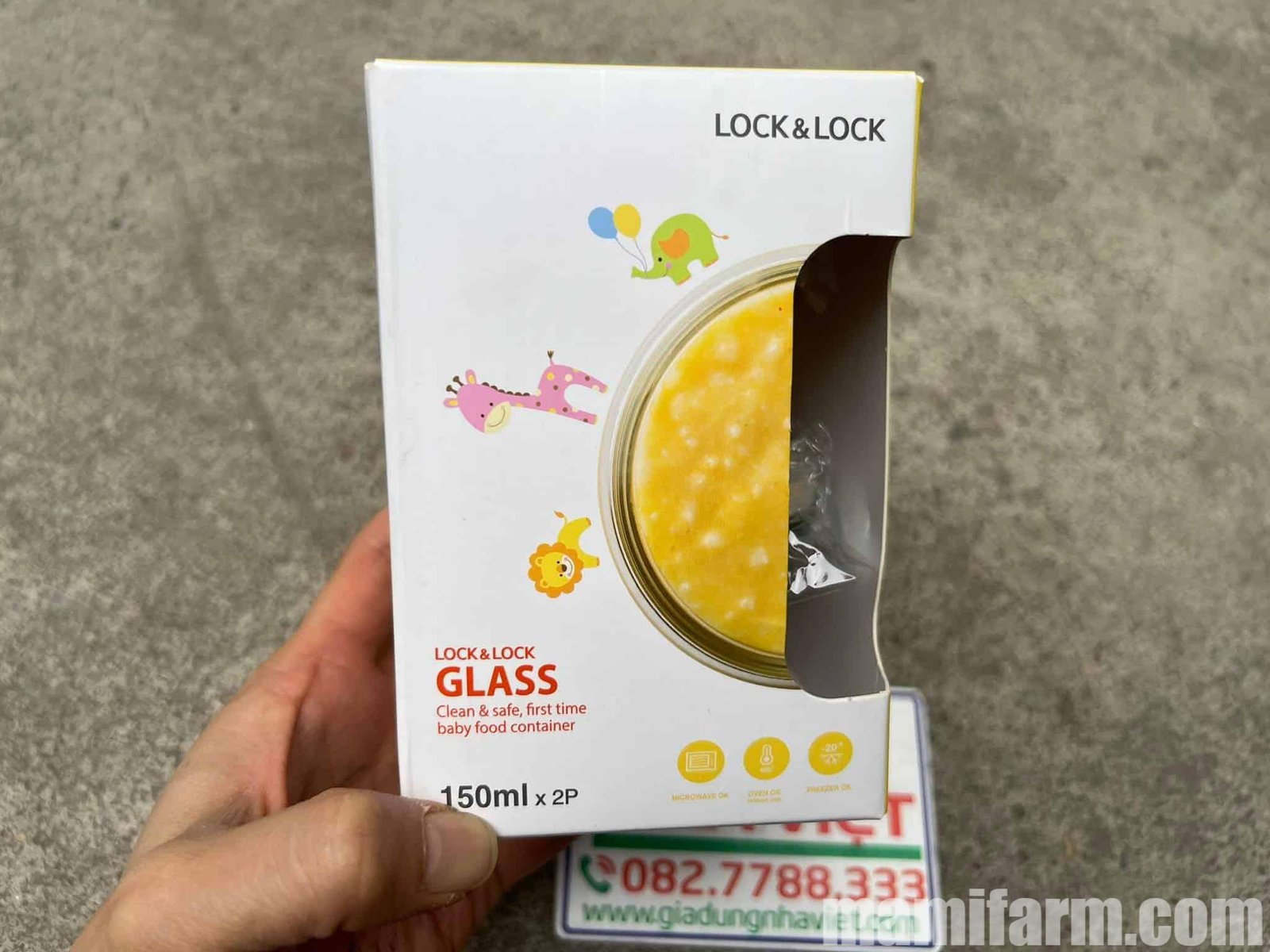 Hộp vuông LocknLock đựng đồ ăn dặm