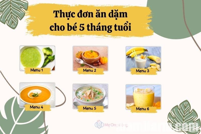 Thực đơn ăn dặm đa dạng